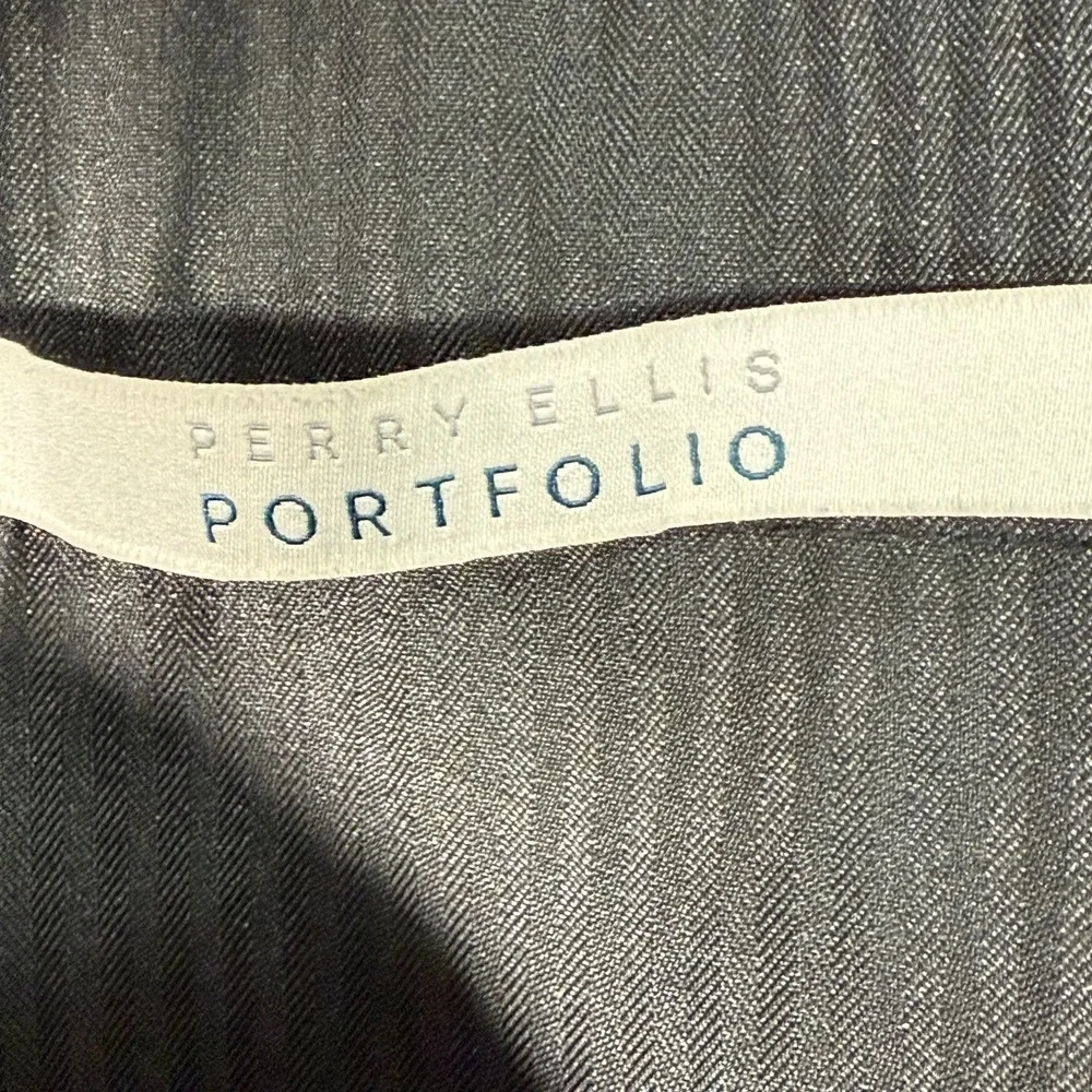 Perry Ellis Portfolio Black Dress Pants 34x32‎ Men's Business Casual Slacks - Picture 4 of 8